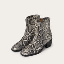 Selene botki, złamana biel wzór pytona